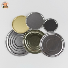 Custom Sizes Different Color PE Plastic Material Paper Tin Can Lids