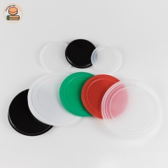 Custom Sizes Different Color PE Plastic Material Paper Tin Can Lids