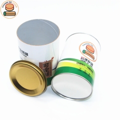 Custom Printed Round Kraft Paper Tube Packaging For Food Packaging