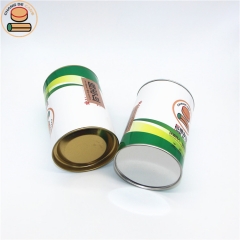 Custom Printed Round Kraft Paper Tube Packaging For Food Packaging