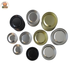 99mm Removable Top Metal Lid Cap Plug Tinplate Can Cover For Paper Tube