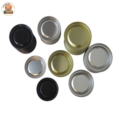 99mm Removable Top Metal Lid Cap Plug Tinplate Can Cover For Paper Tube