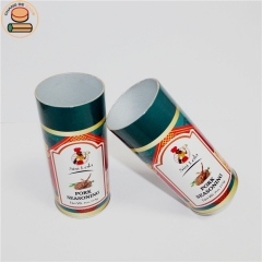 custom printed food grade shaker jar cardboard container sifter paper tube for pepper salt powder packaging
