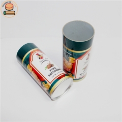 custom printed food grade shaker jar cardboard container sifter paper tube for pepper salt powder packaging