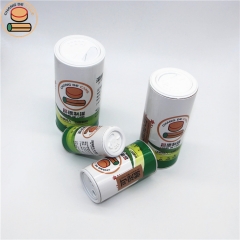 Customized Eco-friendly Food Grade Round Powder Kraft Paper Tubes Shaker Packaging for Salt