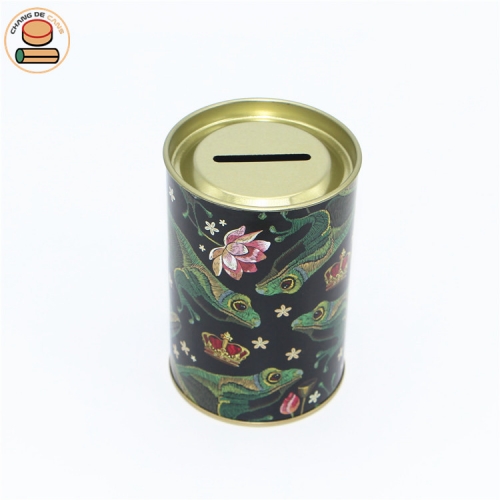 Custom Design Paper Cans Coin Bank Money Saving Box Craft Cardboard Piggy Bank For Kids