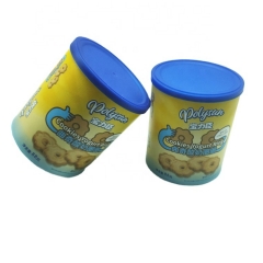 Food Grade Aluminum Foil Easy Open Lid Coffee Beans Paper Tube with one-way Valve