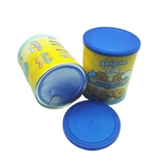 Food Grade Aluminum Foil Easy Open Lid Coffee Beans Paper Tube with one-way Valve