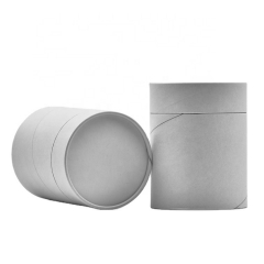 Compostable Round Shaped Craft Paper Candle Box custom logo printing sample free