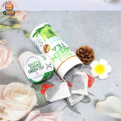 Eco friendly tea packaging paper tube cocoa powder packaging paper tube for Cereal tea potato Fruit tea snacks with paper lid