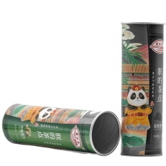 Custom printing Potato Chips Tube Paper Packaging Can with chips small round paper tube box with aluminum foil