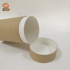 Classical Round Kraft Paper Tube Packaging For Clothes / Socks Paper Boxes Packaging