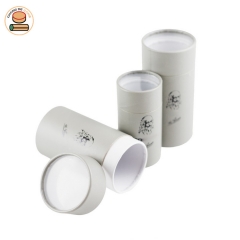 Custom printed round paper can round tube for socks Push up Paper tube wth window