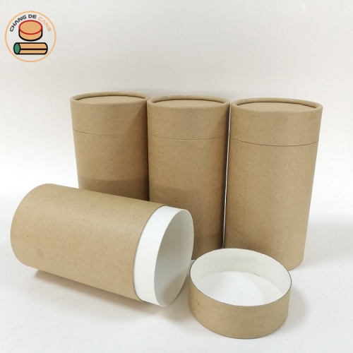 Classical Round Kraft Paper Tube Packaging For Clothes / Socks Paper Boxes Packaging