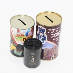 Piggy bank money box coin collection cans paper tube packaging for pocket money