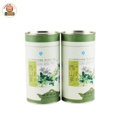 Factory price paper tea can food grade for tea cardboard box push up paper tube canister