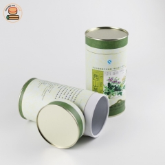 Factory price paper tea can food grade for tea cardboard box push up paper tube canister