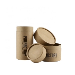 Eco Friendly Round Paper Canister Cyliner Cardboard Container Paper Box Kraft Paper Can for Packaging