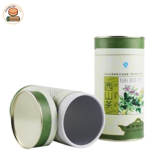 Factory price paper tea can food grade for tea cardboard box push up paper tube canister