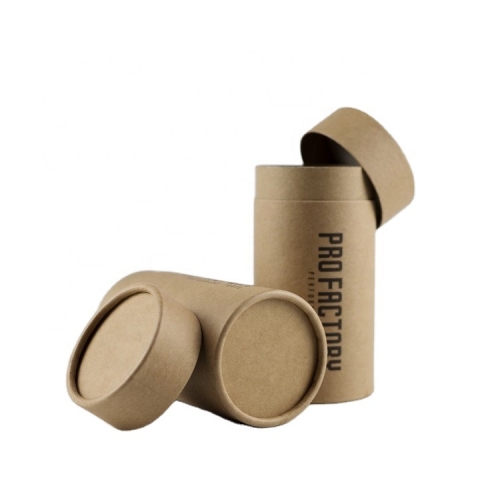 Eco Friendly Round Paper Canister Cyliner Cardboard Container Paper Box Kraft Paper Can for Packaging
