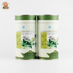 Factory price paper tea can food grade for tea cardboard box push up paper tube canister