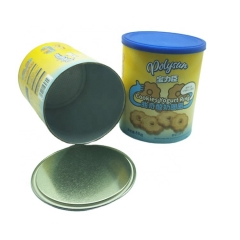 Eco friendly roasted nuts cylinder paper packaging box kraft paper tube with tinplate