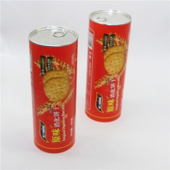 Custom Printing Food Grade Paper packaging for Biscuits Paper Tube Container