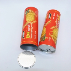 Custom Printing Food Grade Paper packaging for Biscuits Paper Tube Container