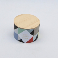 Wooden Lid Eco Friendly Recyclable Paper Tube Packaging Cans Round Cardboard Gift Boxes