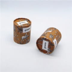 Custom Size Round Essential oil Packaging Cylinder Box Container Kraft Paper Tube for Glass Bottles