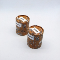 Custom Size Round Essential oil Packaging Cylinder Box Container Kraft Paper Tube for Glass Bottles