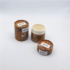 Custom Size Round Essential oil Packaging Cylinder Box Container Kraft Paper Tube for Glass Bottles