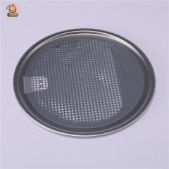 Removable top metal tinplate lid / cover / plug for paper tube paper jars