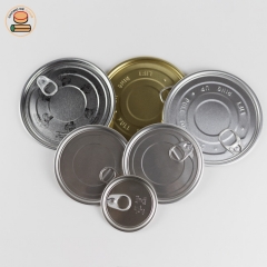 Removable top metal tinplate lid / cover / plug for paper tube paper jars