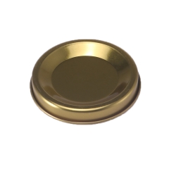 Removable top metal tinplate lid / cover / plug for paper tube paper jars