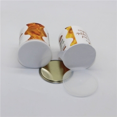 Airtight Food Grade Kraft Paper Tube Packaging Cardboard Cylinder Dry Food Packing Container With Easy Tear Off Cover