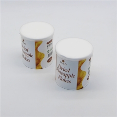 Airtight Food Grade Kraft Paper Tube Packaging Cardboard Cylinder Dry Food Packing Container With Easy Tear Off Cover