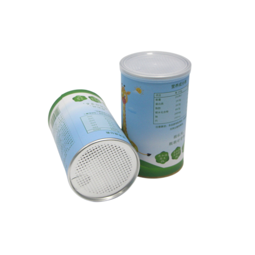 Custom printed with an easy snap lid print packaging for pet treat range food grade paper can paper tube containers