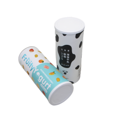 Custom Size Logo Cardboard Tube Packaging Composite Paper Can Easy Open for Powder Packaging