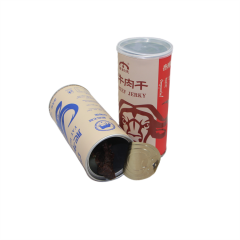 Recycle custom printed food grade cardboard tube coffee tea packaging paper round box
