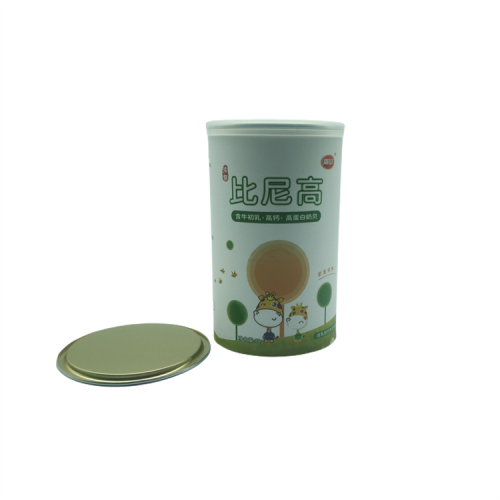 Airtight Eco Tube Milk Powder Paper Composite Packaging Can Baby Milk Powder Container Box Paper Tube with Easy Open Lids