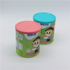 Aluminum easy peel off lid production packaging protein powder child proof paper tube