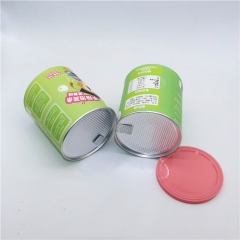 Custom Food Grade Paper Can Composite Tube Screw Lid Airtight Paper Composite Can