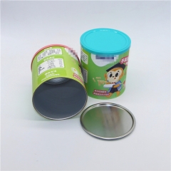 Custom Food Grade Paper Can Composite Tube Screw Lid Airtight Paper Composite Can