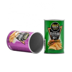 Round Kraft Paper Tube Packaging Custom Potato Chips Chips Aluminum Foil Packaging