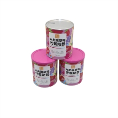 Custom printed packaging for pet treat range food grade Botanicals paper can paper tube containers