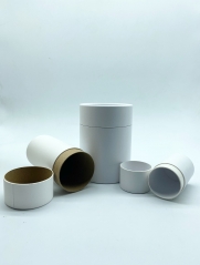 Custom Tea Coffee Cylinder Kraft Packaging Box Paper Tube Printed Cardboard Tube Round Kraft Packaging Round Box Packaging