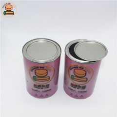 Large eco-friendly storage box packaging custom design composite Paper tubes with penny lever lid
