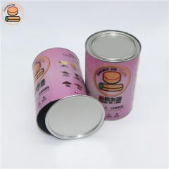 Large eco-friendly storage box packaging custom design composite Paper tubes with penny lever lid