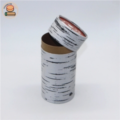 Custom print Cylinder packaging cardboard gift box packaging paper tube